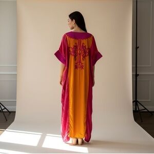 SILKY VELVET MAXI CARDIGAN DRESS FREE SIZE